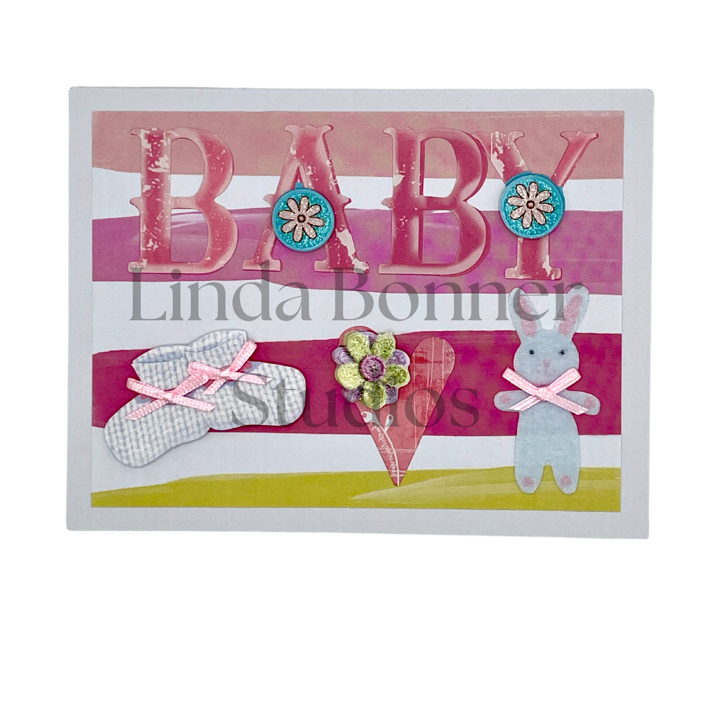 S149 - Baby Card - BABY in Pink