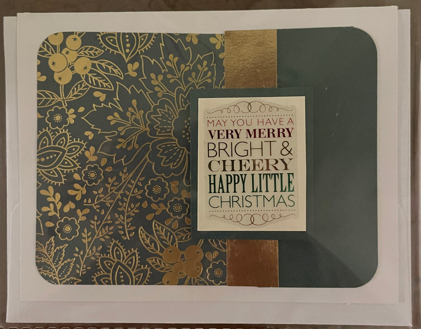 CH035 - Happy Little Christmas Green and Gold