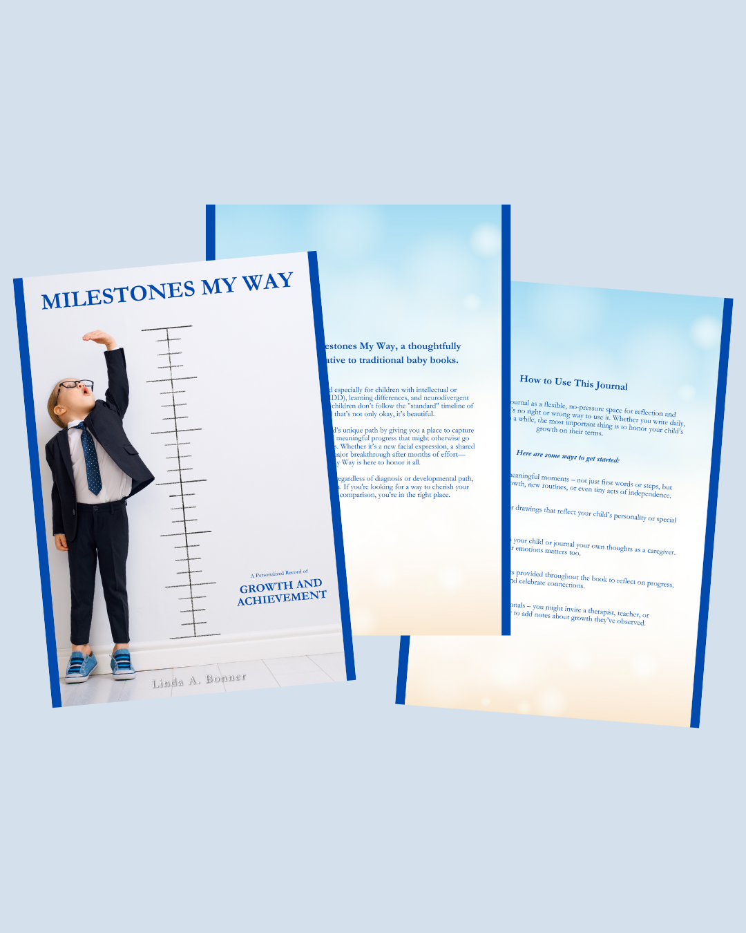 Milestones My Way Editable Journal