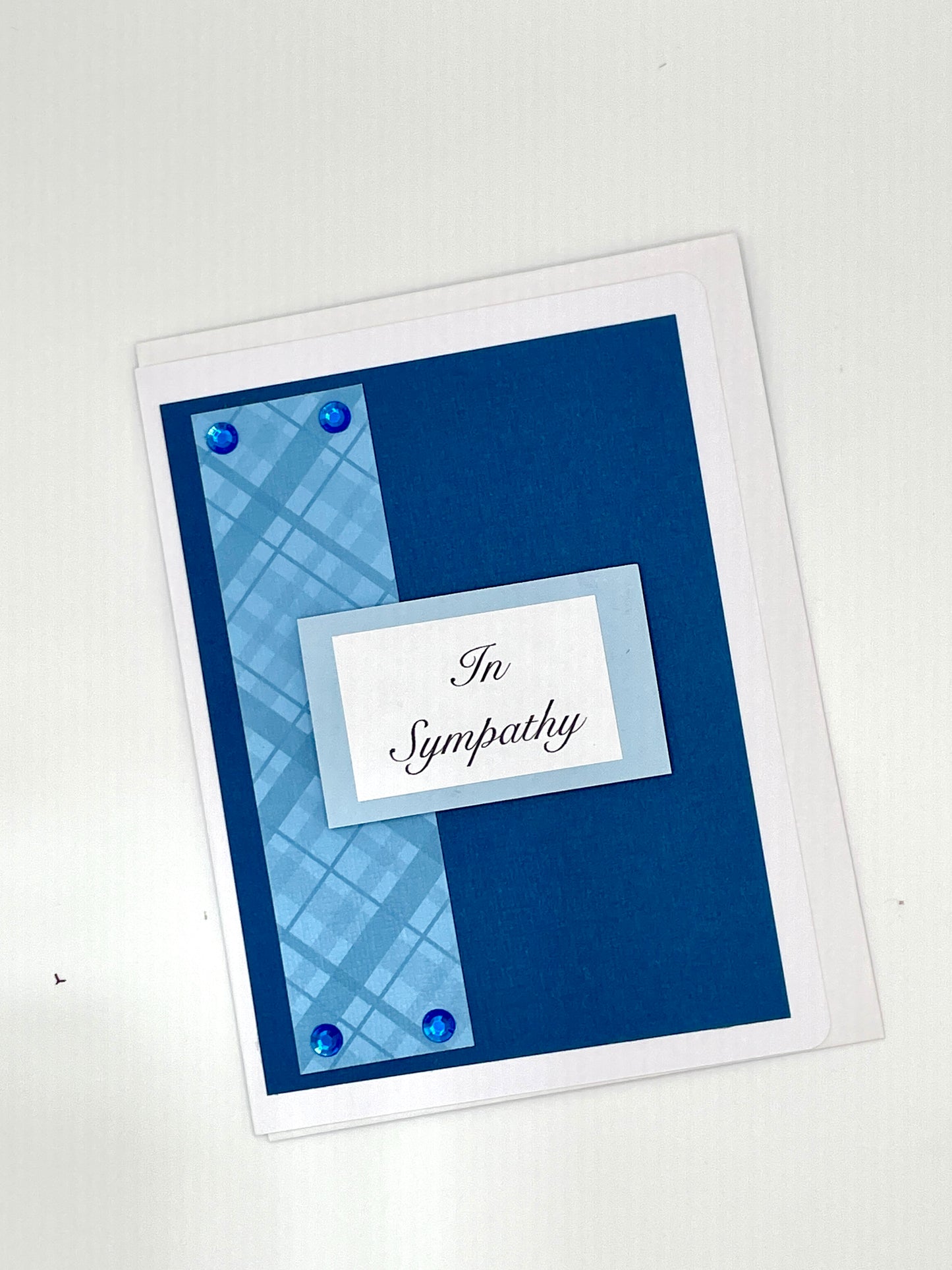 S202 - Sympathy Card Shades of Blue