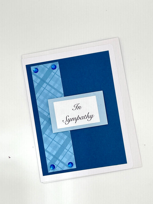 S202 - Sympathy Card Shades of Blue