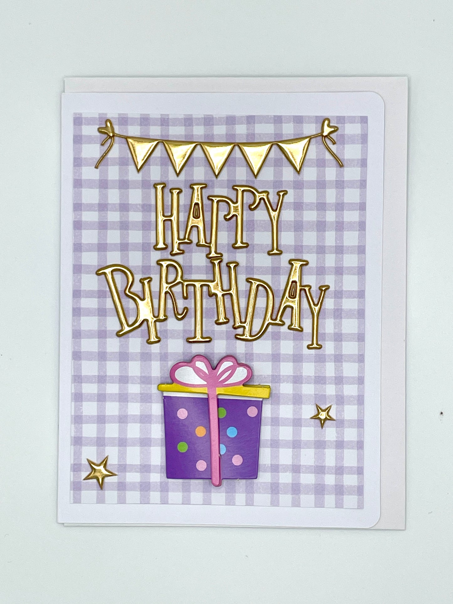 S198 - Happy Birthday Purple Gift