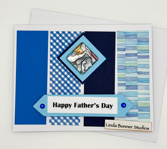 0239 - Shade of Blue for Dad - Happy Father's Day