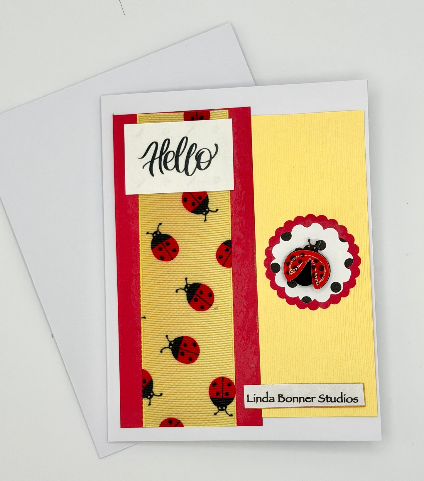 0247 - Lady Bug Greetings Handcrafted Card