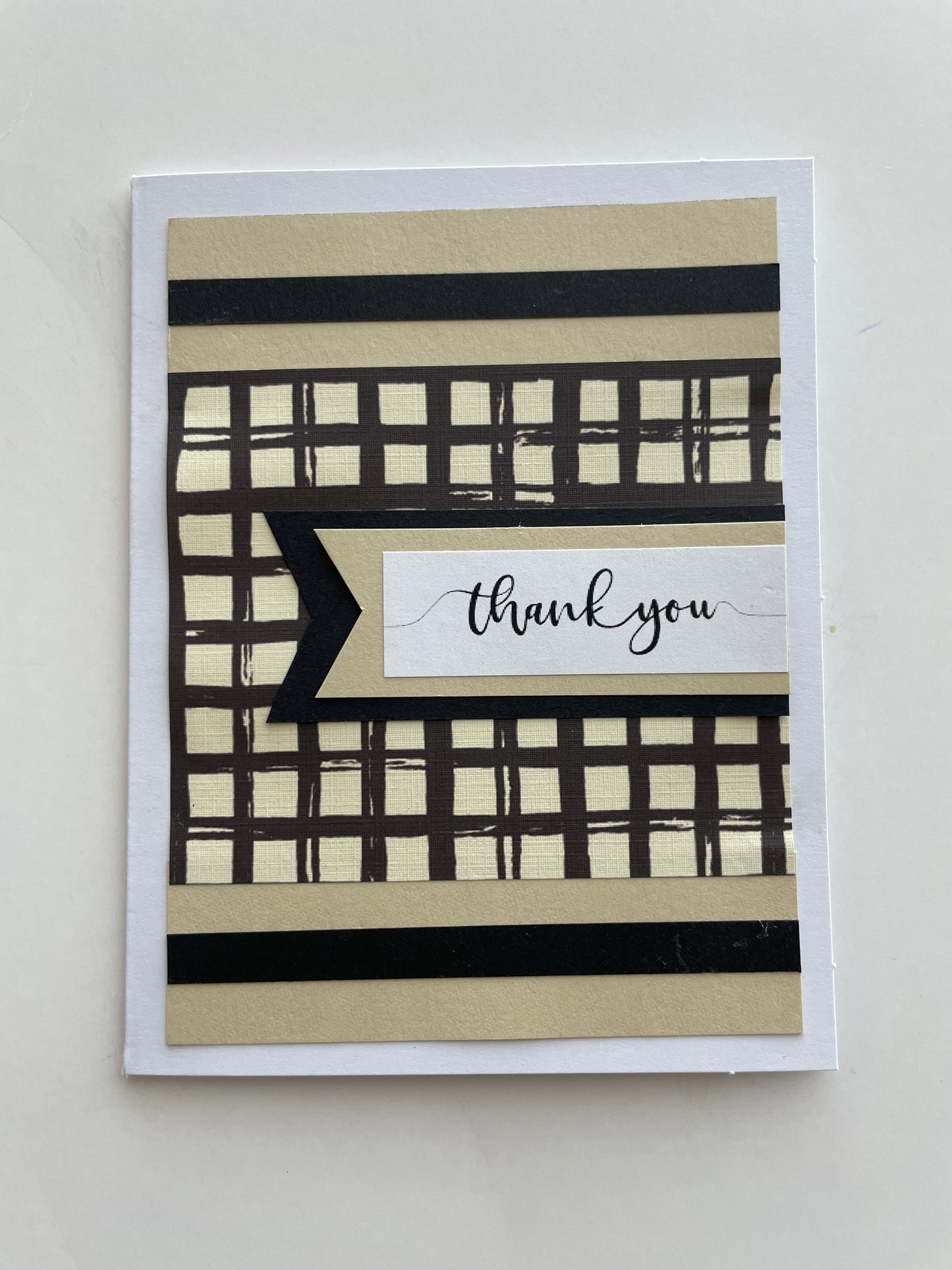 T027 - Thank you Card Black Squares