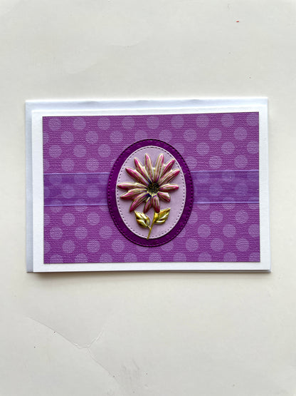 BX097 - Boxed Card Set Purple Daisy