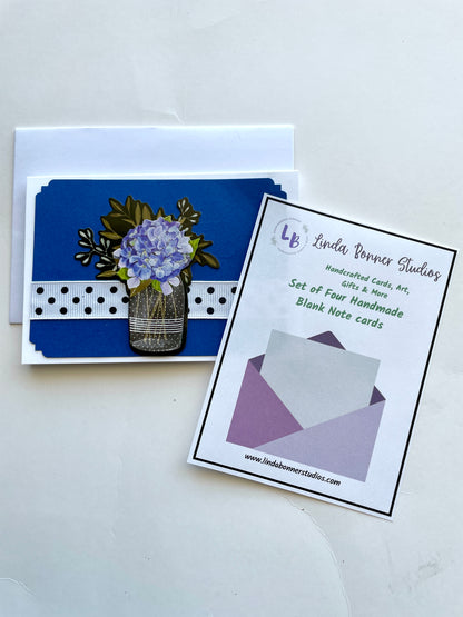 BX113 - Boxed Card Set Lilacs and Polka Dots