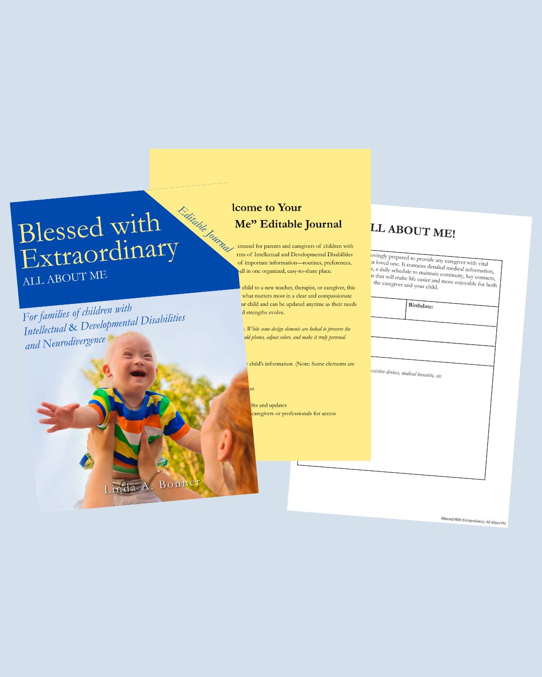 Blessed with Extraordinary™ Editable Journal – “All About Me”